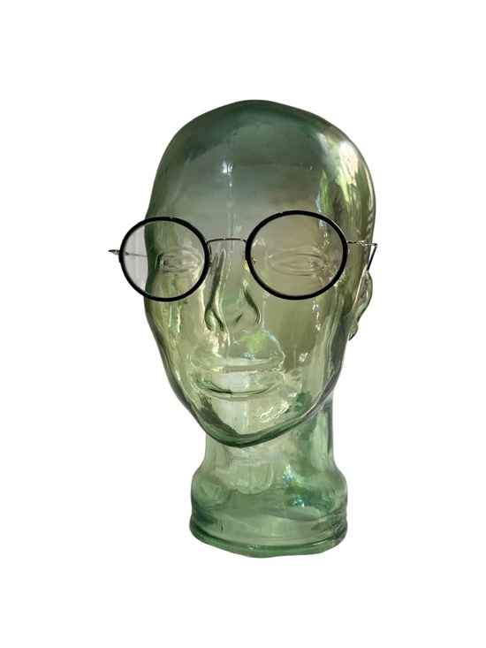 Vintage POLICE 2388 Round Frames Glasses Black Silver Metal Frame 49 20 Unisex main image 5